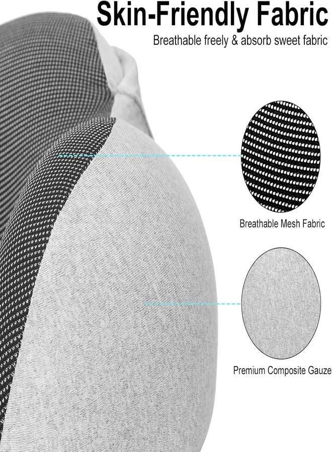 PAVITYAKSH Neck Pillow DOT Travel Pillow Neck Pillow Slow Rebound Memory Foam Comfortable Travel Neck Pillows for Airplanes Adjustable Lightweight and Easy to Store,Comfortable & Breathable Cover - Image 4